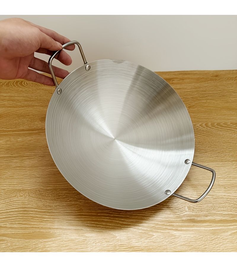 Stainless Steel Double Handle Casserole 10.24 Inch for Stove Commercial Restaurant - Image 5