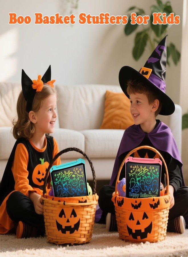 EooCoo Toddler Drawing Toys, 10 Inch LCD Writing Tablet for Kids 2 Pack, Mess Free Coloring Books for Travel Toys, Learning Activities, Boo Basket Stuffers Gifts for Toddler Boys Girls Ages 3-8 - Image 2