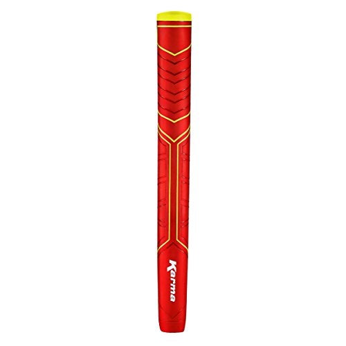 Karma Big Softy Red Oversize Pistol Putter Grip Soft Rubber Counterbalance Golf Putter Grips for Men with Reduced Taper - Image 1