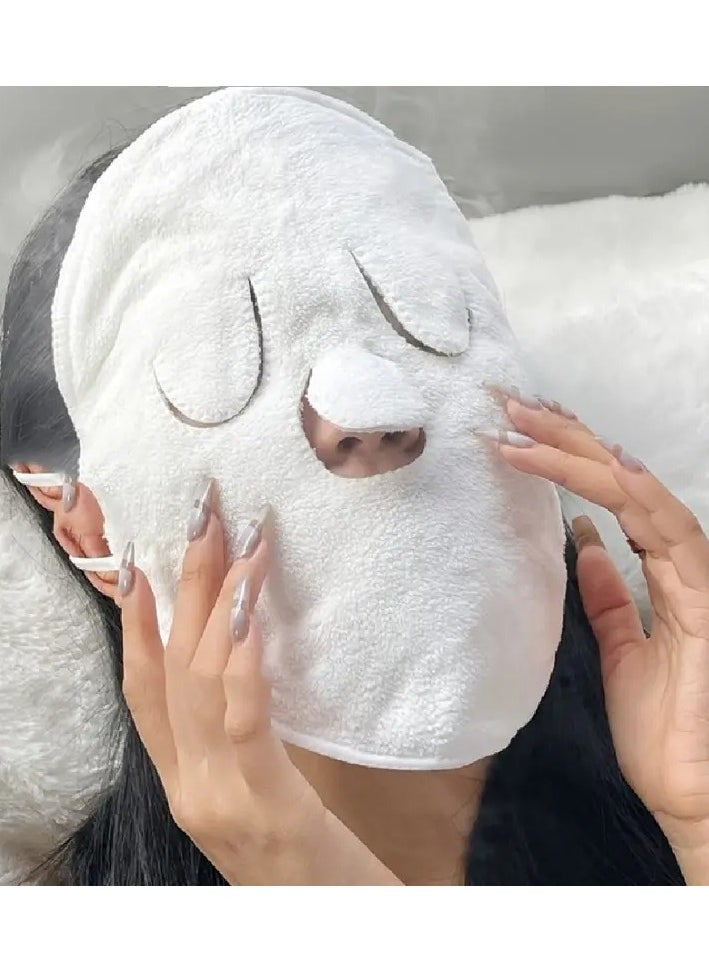 Goolsky Hot Compress Face Towel Masks, Reusable Facial Steamer Towel For Hot Cold Skin Care, Moisturizing Face Steamer, Beauty Facial Towel For Home And Beauty Salon  - Image 1