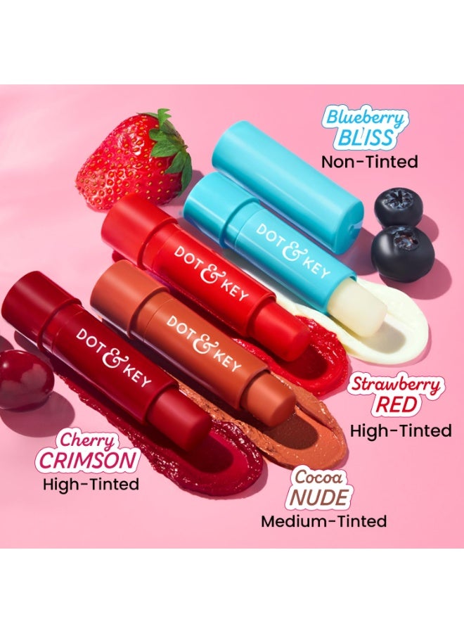 Dot & Key Barrier Repair Hydrating Lip Balm SPF 50 | Cherry Crimson | Repairs Damaged Lip Barrier | High Tinted | 4.5 gm - Image 5