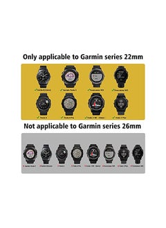 Dado Double Color Silicone breathable hole design strap 22 mm Compatible with Garmin watch Fenix 5/Fenix 6/ Fenix 6 Pro/Fenix 5 Plus/Fenix 5/ Approach S60 Smartwatch strap  - Image 5