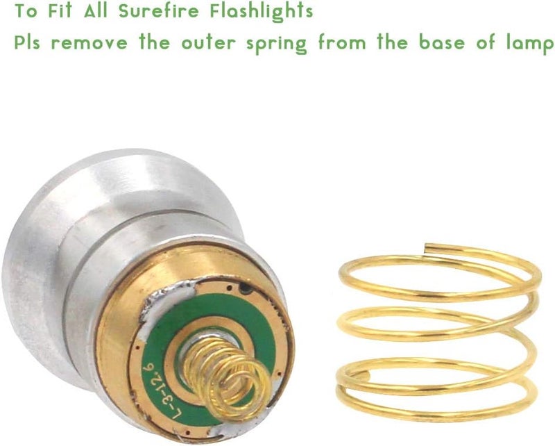 Miular Super Bright Red Light Led Replacement Bulb Single Mode P60 LED Drop-in Module Design for C2 G2 Z2 6P 9P G3 S3 D2 501B 502B and Other Hunting Flashlights - Image 3
