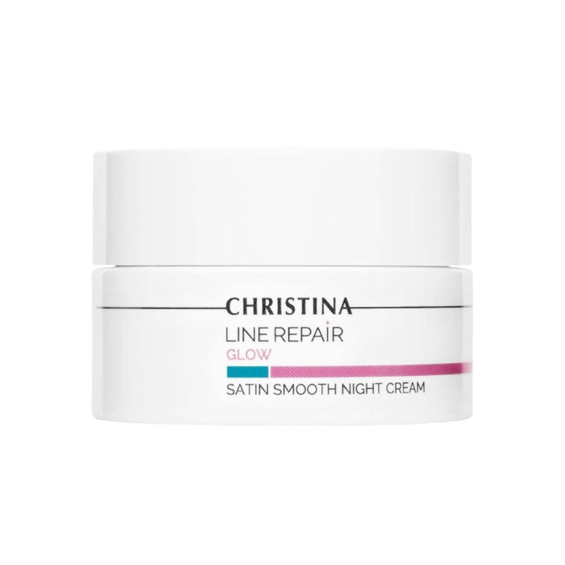 CHRISTINA Line Repair Satin Smooth Night Cream  Pore Minimizer Formula Night Face Cream  Rejuvenate Nourish and Hydrate Your Skin  Suitable for Fat Combination Normal Skin 50ml  17 floz