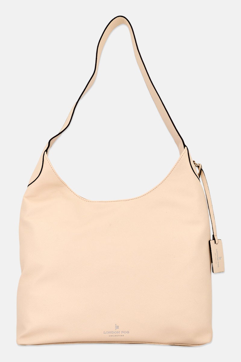 London Fog Women  Brand Logo Tote Bag, Cream - Image 1