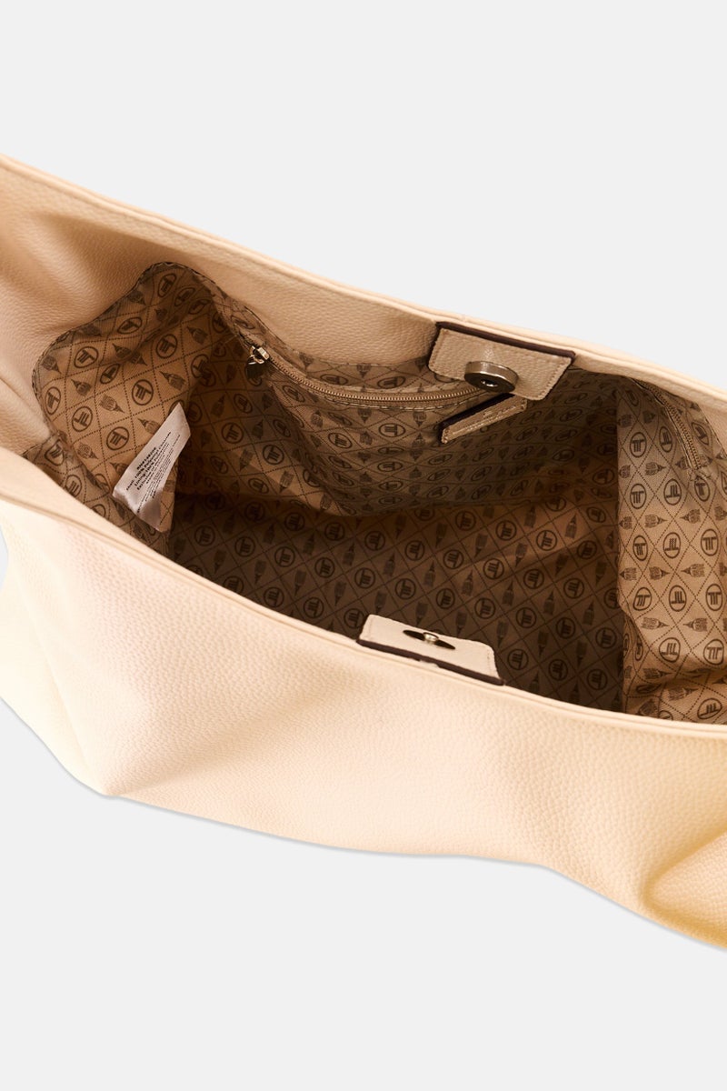 London Fog Women  Brand Logo Tote Bag, Cream - Image 2