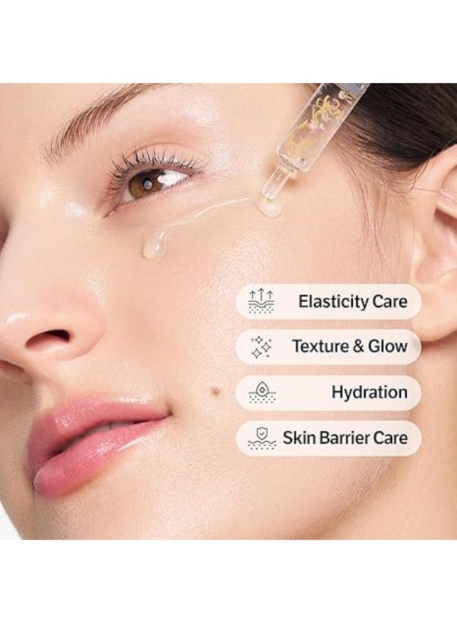 SUNGBOON EDITOR Glow Intensive Silk Peptide Ampoule, Copper Peptides Serum for Face with Collagen & Multi Peptides, Hydrating Korean Skincare Facial Serum for Smooth-Looking Skin, 1.35 fl oz - Image 4