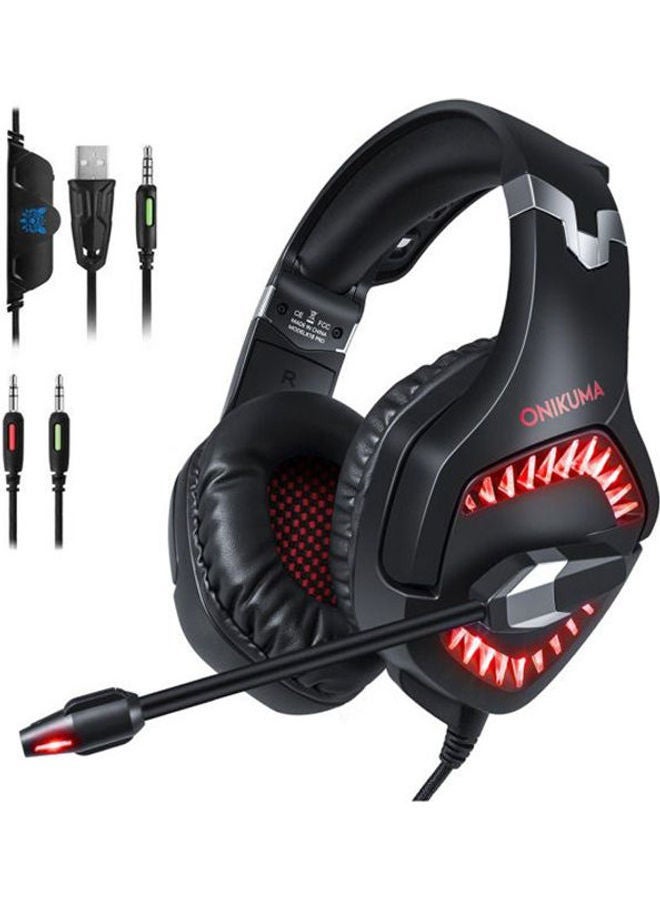 NIBEMINENT Gaming Headset Stereo Surround LED Headphones For PS4- Xbox One- PC -wired 