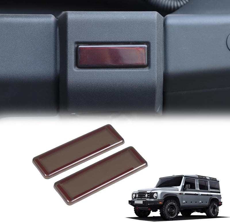 Tumukiw Rear Fog Light Lamp Cover for INEOS Grenadier 2020-2024 - Smoked Black - Image 1