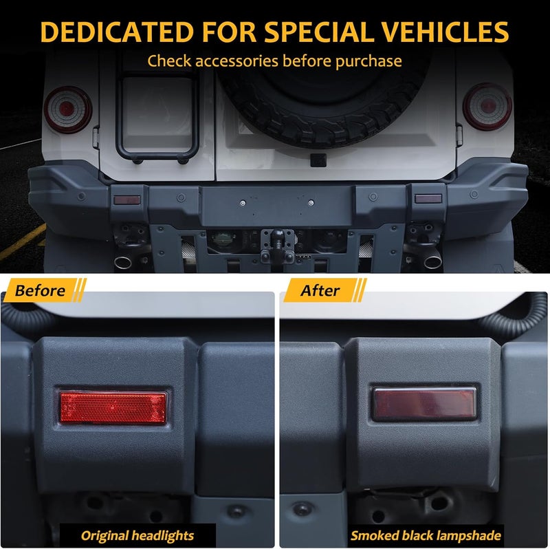 Tumukiw Rear Fog Light Lamp Cover for INEOS Grenadier 2020-2024 - Smoked Black - Image 2
