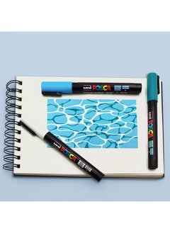 POSCA POSCA Colouring - PC-3M Cool Tones - Set of 8 - in Gift Box  - Image 3