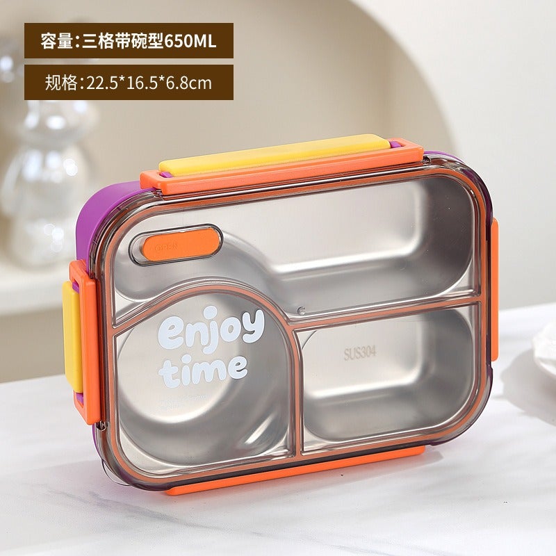 304 Stainless Steel Insulated Lunch Box for Students and Office Workers