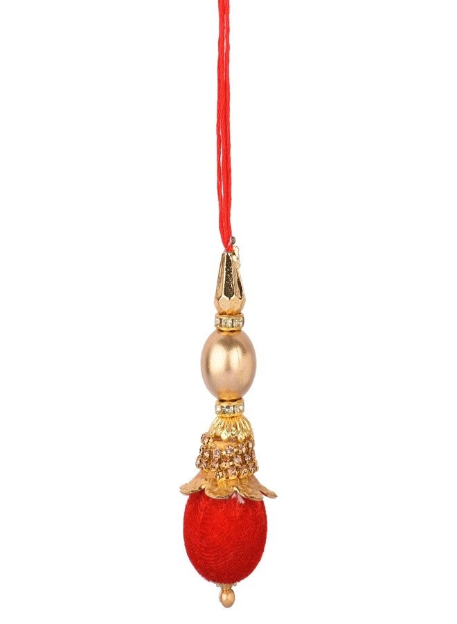 Efulgenz Combo of 2 Thread Dora Rakhi wtth 2 Lumba Set for Brother Bhaiya Bhabhi - Image 3