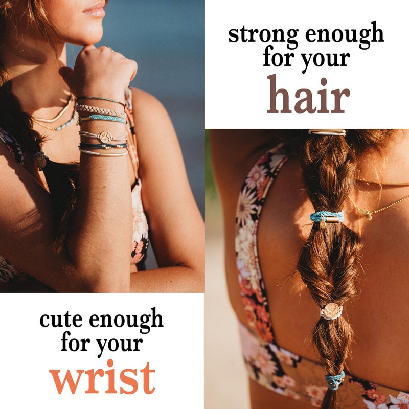 K'lani Hair Tie Bracelets for Women - Elastic Hair Bands That Double as Stylish Jewelry - Protect - Medium - Image 2