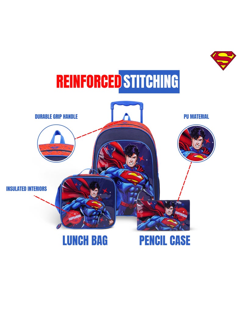 Warner Bros. Warner Bros. Superman Last Son Of Kription 3In1 Trolley Box Set 18" I Trolley I Lunch Bag I Pencil Case I Packaging  - Image 4
