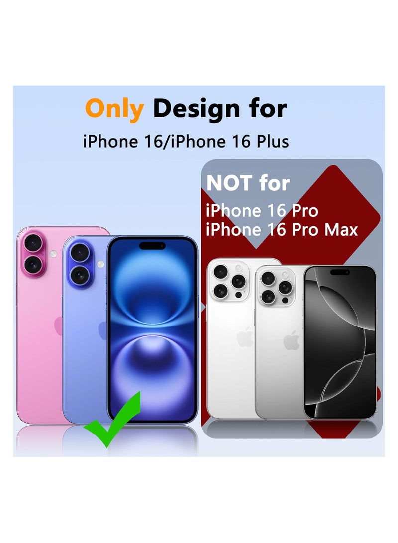 Camera Lens Protector for iPhone 16 6.1-Inch and iPhone 16 Plus 6.7-Inch, 9H Tempered Glass Metal Individual Ring Cover, HD Clear, 2-Pieces Black - Image 2