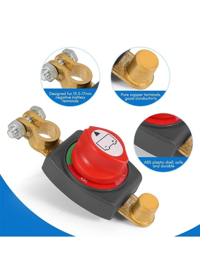 KOWVOWZ Battery Disconnect Switch, Waterproof Power Isolator Battery Switch, Battery Switch 12V-48V for Car, Motorcycle, Marine, Boat, Caravan, Yacht, Bus, Boat, Travel - Image 4