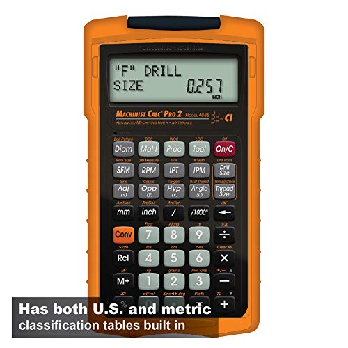 Calculated Industries 4088 Machinist Calc Pro 2 Advanced Machining Calculator | Speeds and Feeds, DOC, LOC and WOC for Materials and Tool settings | Machinists, Setters, Tool & Die Makers, Shop Owners - Image 2