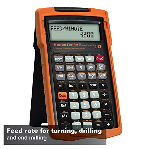 Calculated Industries 4088 Machinist Calc Pro 2 Advanced Machining Calculator | Speeds and Feeds, DOC, LOC and WOC for Materials and Tool settings | Machinists, Setters, Tool & Die Makers, Shop Owners - Image 3