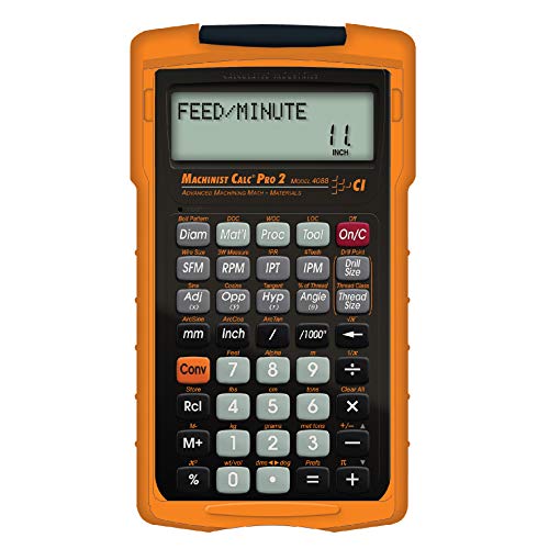 Calculated Industries 4088 Machinist Calc Pro 2 Advanced Machining Calculator | Speeds and Feeds, DOC, LOC and WOC for Materials and Tool settings | Machinists, Setters, Tool & Die Makers, Shop Owners - Image 1