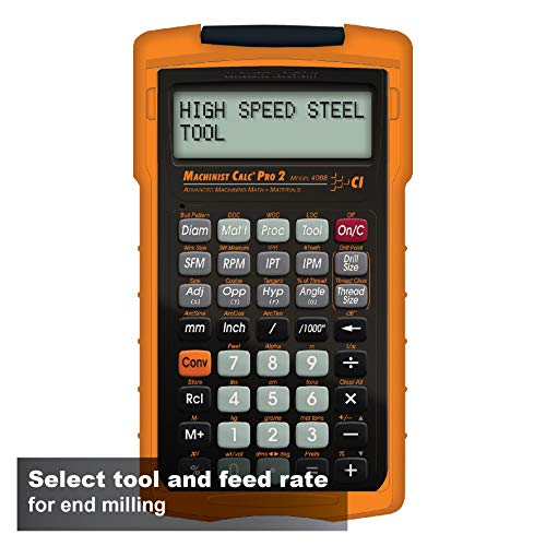 Calculated Industries 4088 Machinist Calc Pro 2 Advanced Machining Calculator | Speeds and Feeds, DOC, LOC and WOC for Materials and Tool settings | Machinists, Setters, Tool & Die Makers, Shop Owners - Image 5
