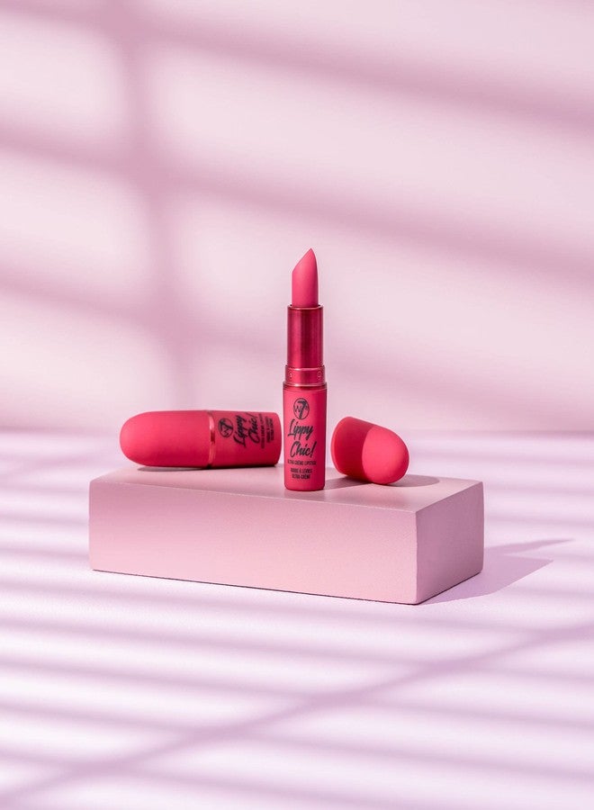 W7 Lippy Chic Ultra Creme Lipstick - 2Pcs - Semi-Matte Formula - Creamy & Pigmented, Lightweight Finish (Back Chat) - Pink - Image 3