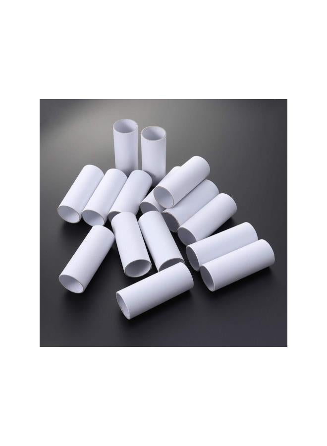 klarako 12pcs Craft Rolls Round Cardboard Tubes Empty Toilet Paper Rolls DIY Craft Paper Tubes for Kids Students (White) 4x15cm  - Image 2