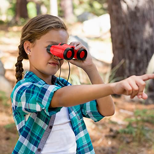 Deekin 16 Toy Binoculars for Kids with Neck String Learning Novelty Binocular Bulk Jungle Safari Hunting Party Favor for VBS Explorer Gifts Bird Watching Camping Hunting, 4.3 x 4.1 Inch(Multicolor) - Image 4