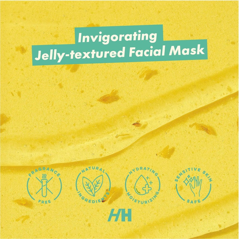 Handmade Heroes Sip The Tea Calming Gel Mask â€“ Soothing Hydrating Facial with Chamomile, Jasmine & Hyaluronic Acid â€“ Vegan Skincare for Dry, Sensitive Skin â€“ Skin Plumping Rinse Off Formula 3.4 Fl oz - Image 4