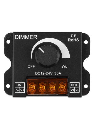 Duravel DC 12V-24V 30A LED Light Dimmer، وحدة تحكم في التعتيم PWM مع مفتاح تشغيل/إيقاف، علبة من الألومنيوم لشرائط إضاءة LED 5050 3528، اضبط السطوع بدقة، أسود - pzsku/ZF7F19E0A1C6A14BE4C57Z/45/1748092457/2753d2c2-d734-4a43-9cc5-9dad58590893
