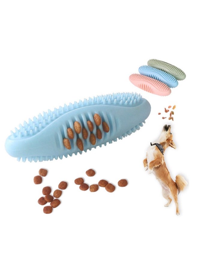 PETSARY Nontoxic Bite Resistant Teeth Cleaning Toy for Pet Dogs Puppy Cat | Dog Pet Food Treat Feeder Chew Tooth Cleaning Ball Exercise Toy (Blue)