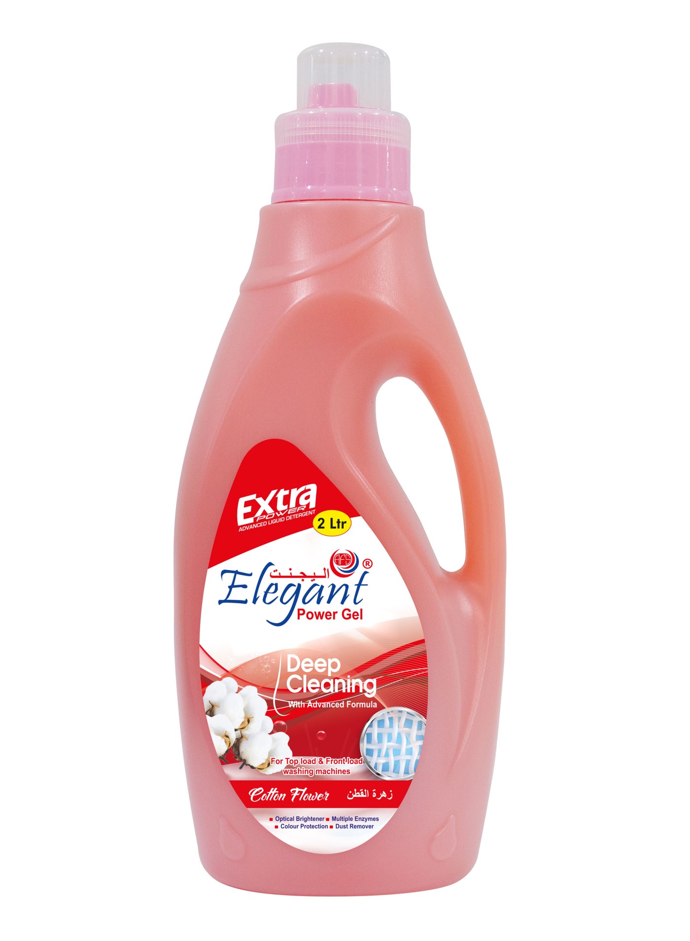 Elegant Cotton Flower Deep Cleaning Power GEL 2 Liter Liquid Laundry Detergent