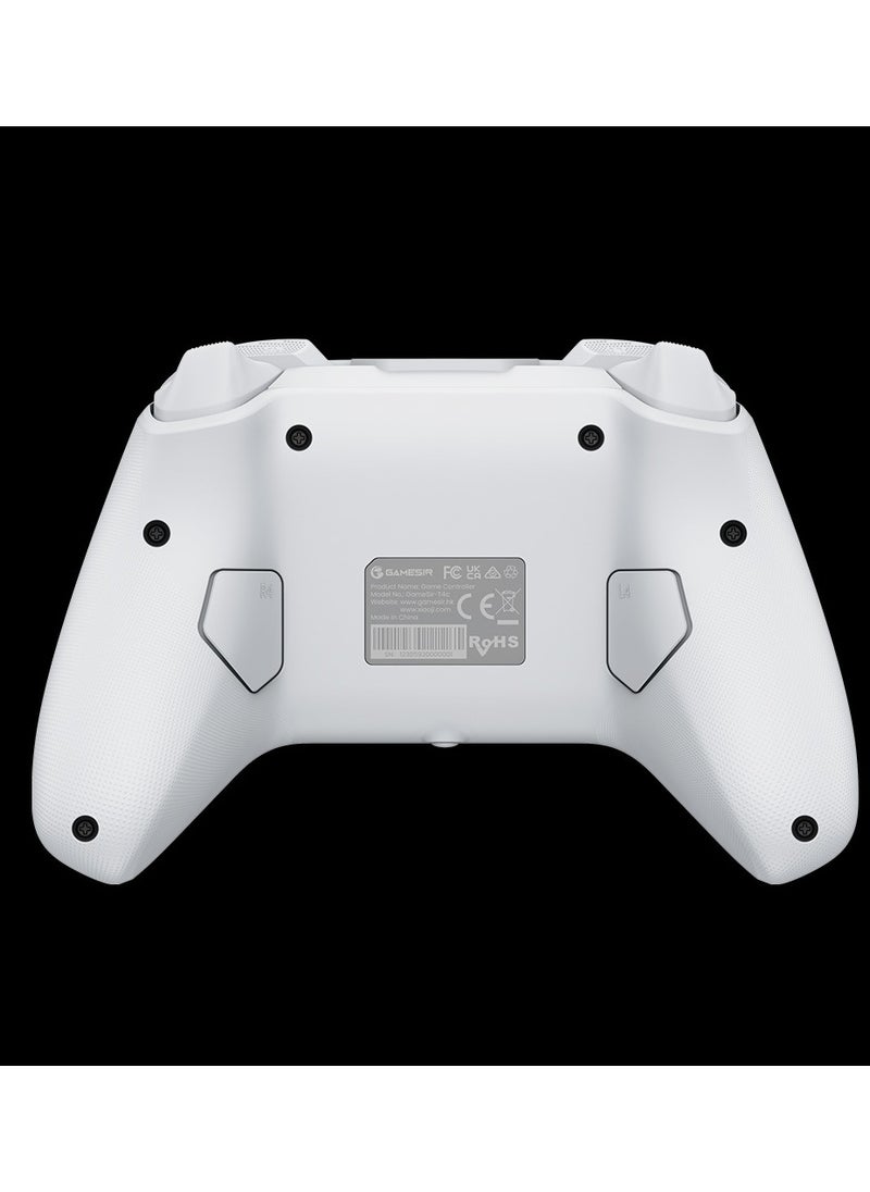 General - Wireless Gamepad GameSir T4 Cyclone Bluetooth Game Controller for Switch/Lite/OLED Switch Remote Gamepad with Hall Effect Sensing Joystick, Compatible with Steam Deck, Android, iOS, Windows White - Image 1