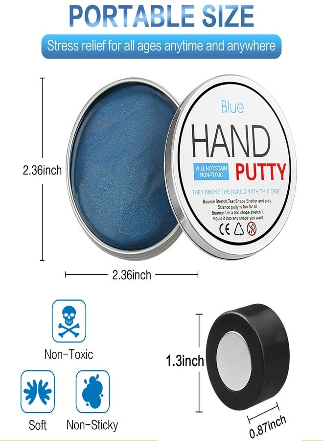 Arfun Magnetic Slime Putty, Soft Magic Slime Hand Therapy Putty Fidget Game Stress Relief Thinking Educational Toy with Upgraded Magnet Gift for Boys Girls Adults (Blue) - Image 5