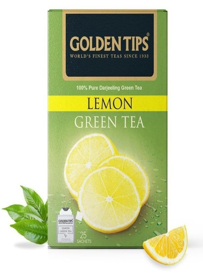 Golden Tips Fresh & Flavoured Lemon Green Tea Bags Box (100gm- 50 Tea bags) - Image 2