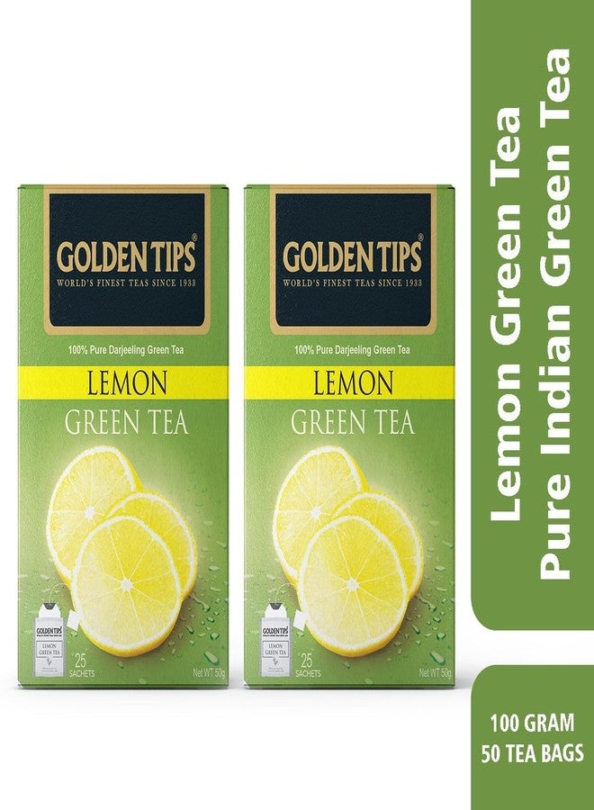Golden Tips Fresh & Flavoured Lemon Green Tea Bags Box (100gm- 50 Tea bags) - Image 5