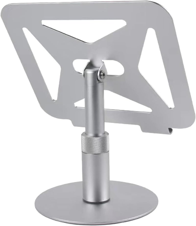 Aluminum Alloy Tablets Holder Adjustable Stand Height Foldability and 360 Swivels for Optimal Positioning Work and Leisures Activity Foldable Ergonomic - Image 1