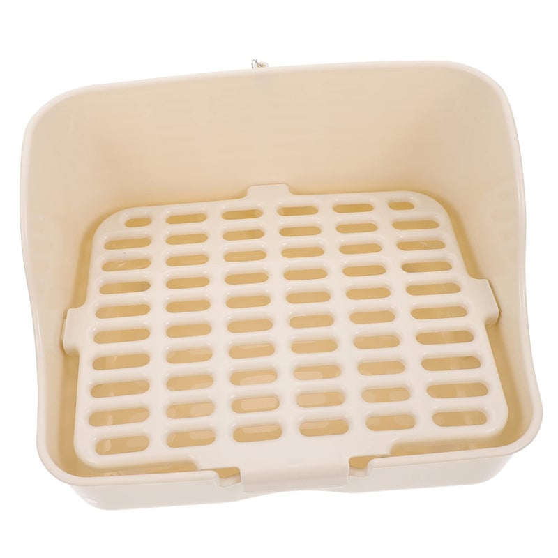 Rabbit Corner Litter Box Compact Potty Training Toilet for Small Pets Lightweight for Home and Garden - Image 2
