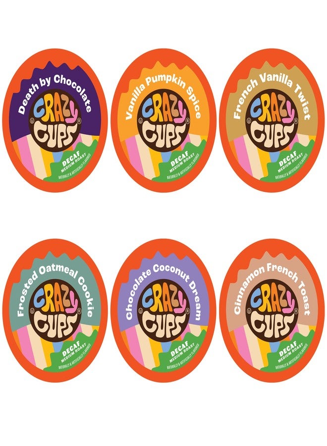 Crazy Cups Decaf Flavored Coffee Variety Pack 24 Count for Keurig Brewers - Image 1
