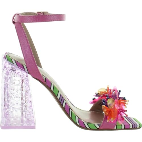 Betsey Johnson Women's Quinta Heeled Sandal, Pink Multi, 7.5 - Image 2