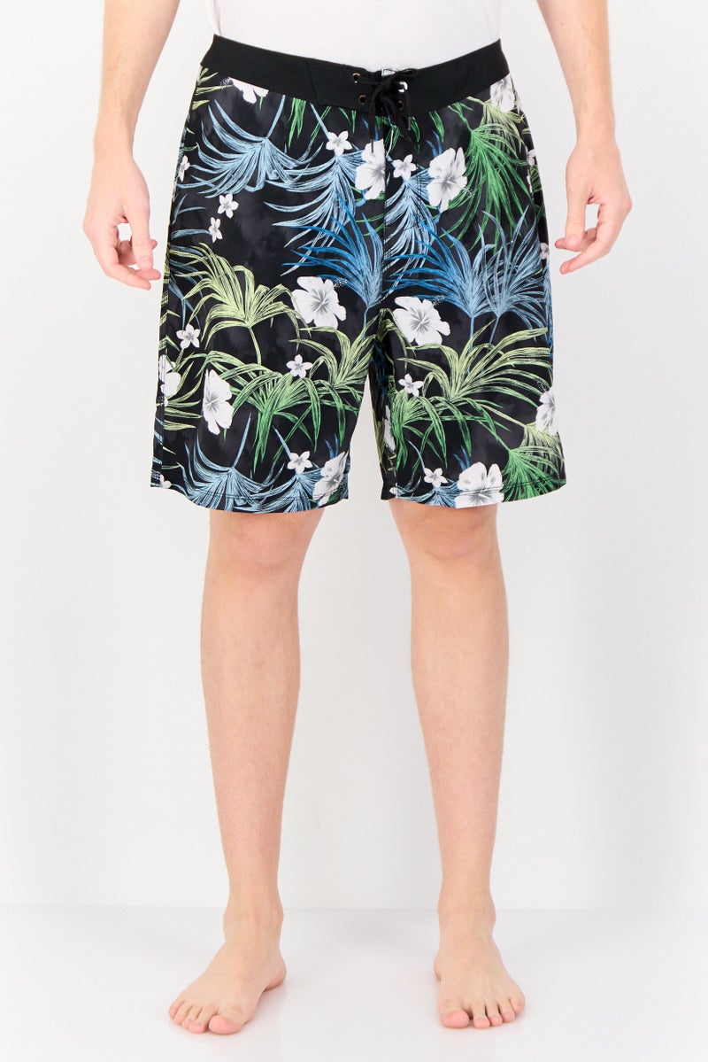 Hurley Men Floral Print Board Shorts, Multicolor - Image 1
