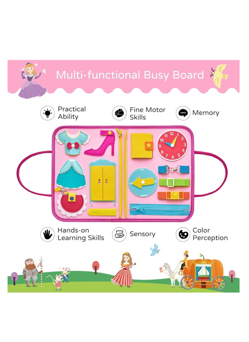 Toddler Busy Board, Travel Toys, Quiet Book, Montessori Activities for 1-4 Year Olds, Educational Gifts for 3-4 Year Old Boys and Girls, Enhance Fine Motor Skills and Learning Fun.  - Image 4