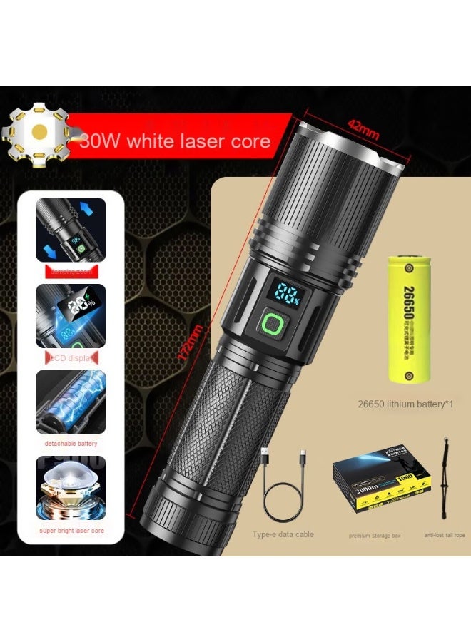 Aluminum Alloy Digital Display Flashlight