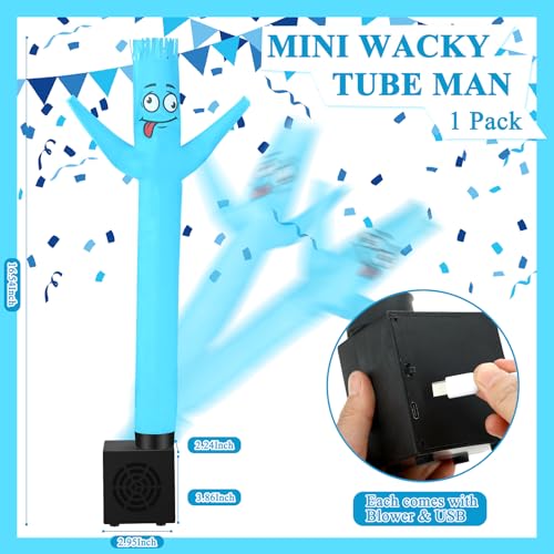 Poen Easter Gifts for Kids Mini Wacky Waving Inflatable Tube Guy with Blower Gag Toy Gift Inflatable Tube Man Birthday Desktop Decor Dancing Blow up Man for Office Party DecorQuirky - Image 5