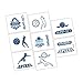 Amscan Volleyball Temporary Tattoos 2 x 1 34 Assorted Designs 16 Pcs - Image 3