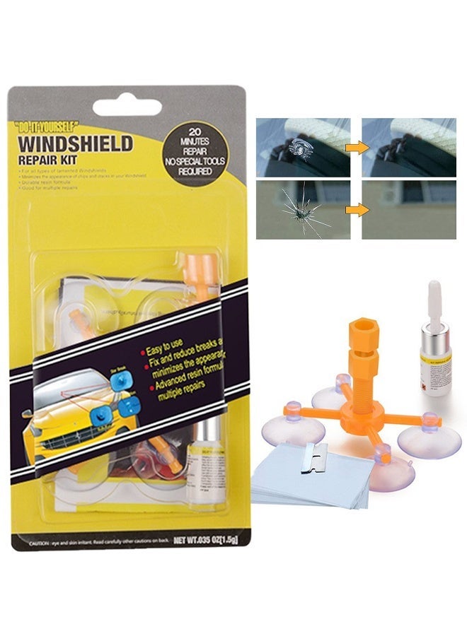 APPTRIN Car Windshield Repair Kit, Windshield Chip Repair Kit with Windshield Repair Resin for Fix Auto Glass Windshield Crack Chip Scratch - Image 1