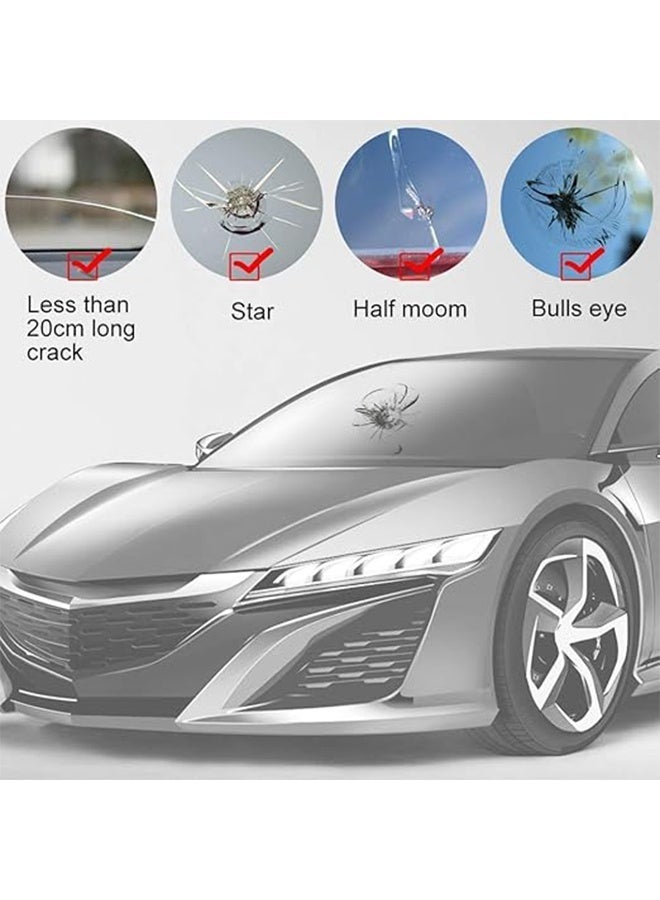 APPTRIN Car Windshield Repair Kit, Windshield Chip Repair Kit with Windshield Repair Resin for Fix Auto Glass Windshield Crack Chip Scratch - Image 3