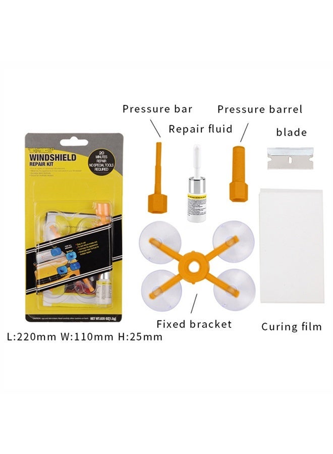 APPTRIN Car Windshield Repair Kit, Windshield Chip Repair Kit with Windshield Repair Resin for Fix Auto Glass Windshield Crack Chip Scratch - Image 2
