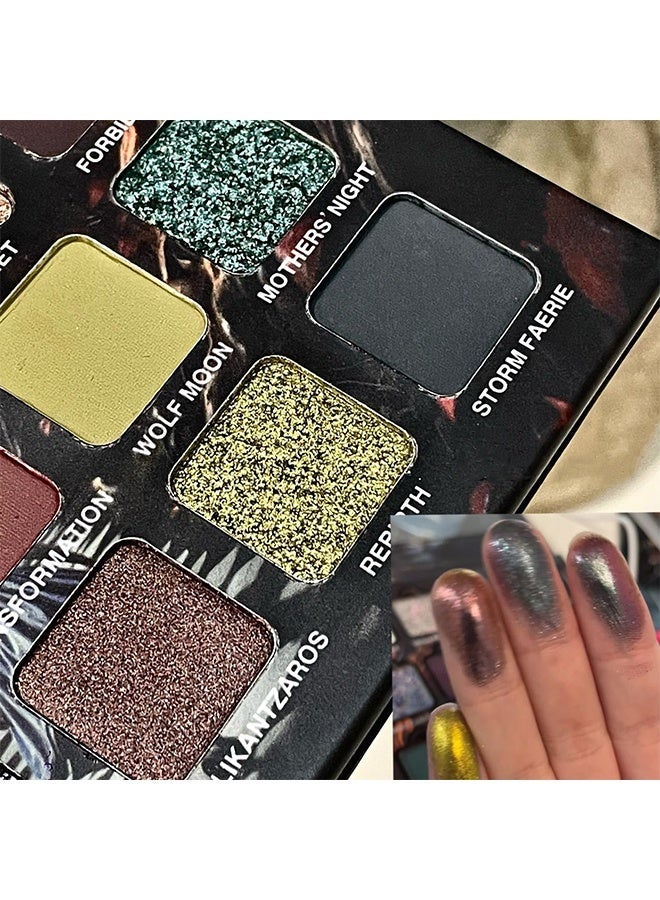 HERORANGE Underground Color 15-Color Eyeshadow Palette, Multi-Tone Gradient Nude Smokey Eyeshadow, Pearlescent, Matte and Glittery Long-Lasting Makeup Palette, Suitable for Daily Use and Parties. - Image 3