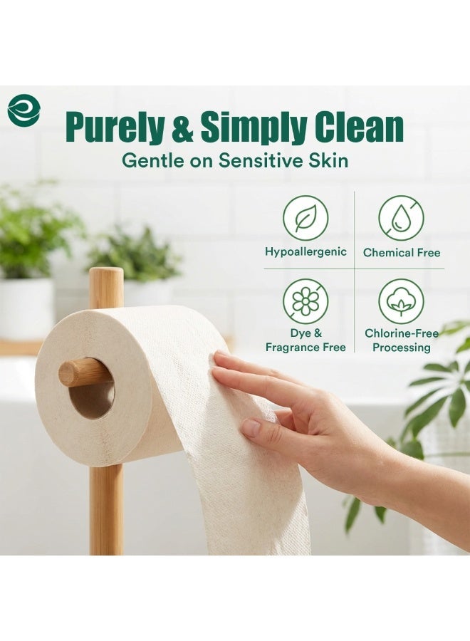ECO SOUL Compostable Toilet Paper, 2 Ply, 200 sheets, Pack of 4 - Image 5